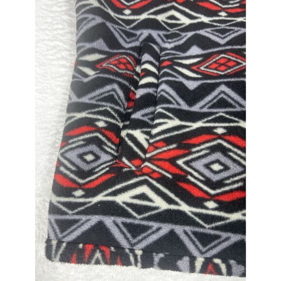 Jane Ashley Womens Multicolor Geometric Front Pockets Full Zip Vest Jacket Sz XL - Picture 2 of 11